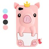 Case Porquinho Rei para Iphone 4/4s