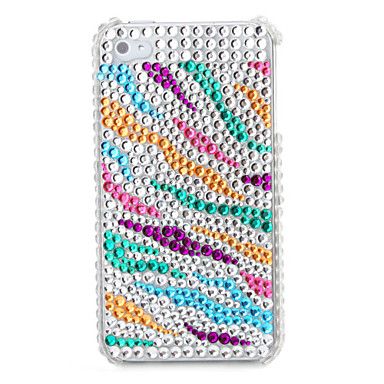 Case Com Cristais Coloridos Para Iphone 4/4s