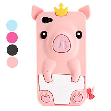 Case Porquinho Rei para Iphone 4/4s